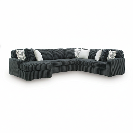 Midnight-Madness 4-Piece Sectional with Chaise