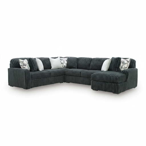 Midnight-Madness 4-Piece Sectional with Chaise