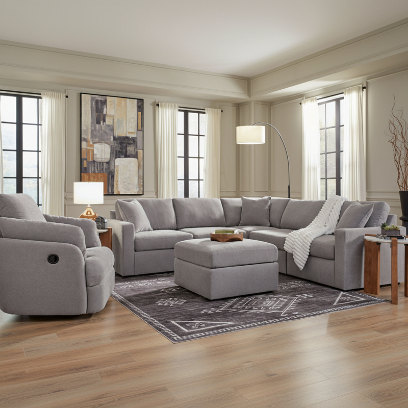 Modmax 3-Piece Sectional Sofa Storage Chaise