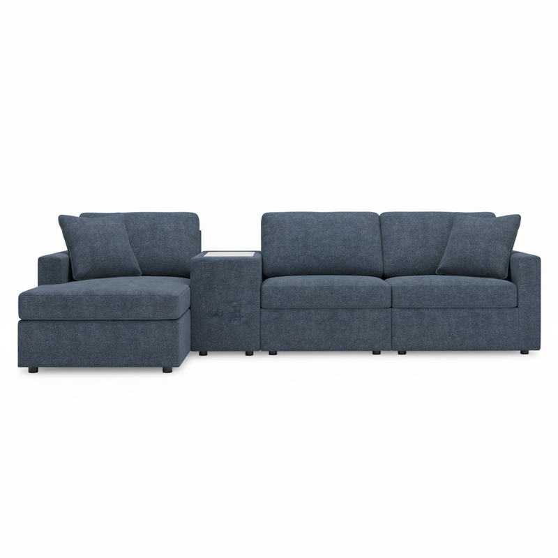 Modmax 4-Piece Sectional with Chaise and Storage Console