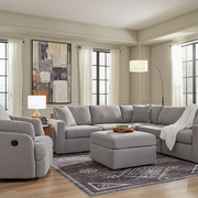 Modmax 4-Piece Sectional with Storage Chaise and Audio Console