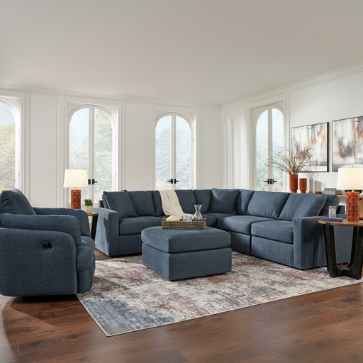 Modmax 4-Piece Sectional with Storage Chaise and Audio Console