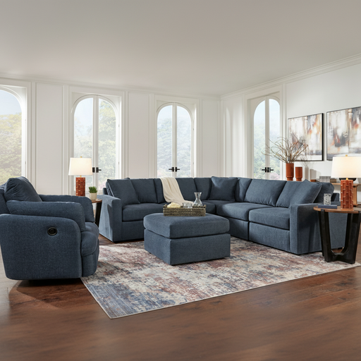 Modmax 4-Piece Sectional with Storage Chaise and Storage Console