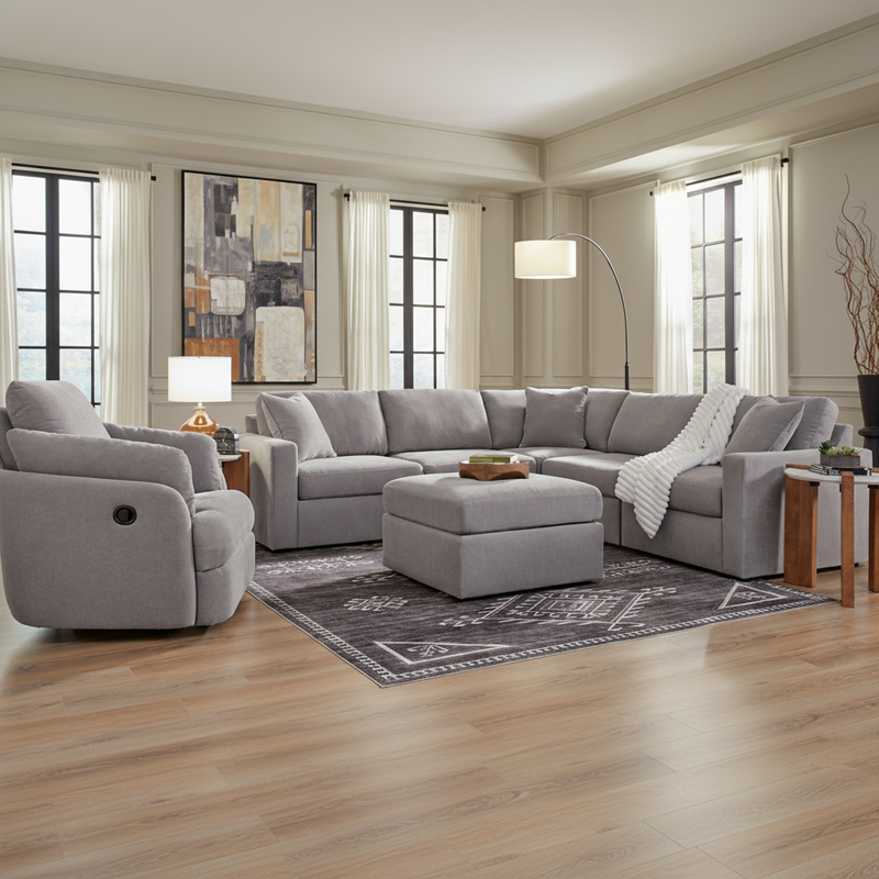 Modmax 5-Piece Sectional with Storage Chaise