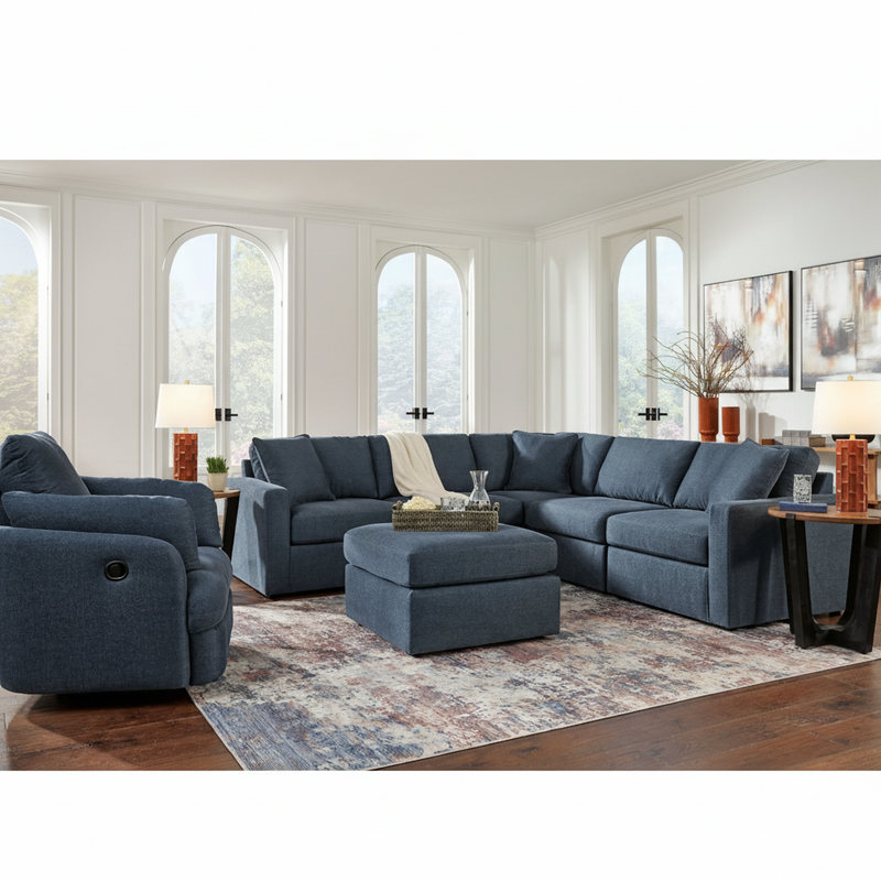 Modmax 5-Piece Sectional with Storage Chaise