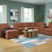 Modmax 6-Piece Sectional with Storage Chaise and Audio Consoles