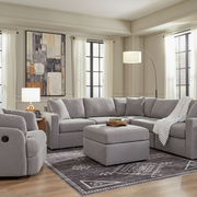 Modmax 6-Piece Sectional with Storage Chaise and Audio Consoles