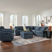 Modmax 6-Piece Sectional with Storage Chaise and Audio Consoles