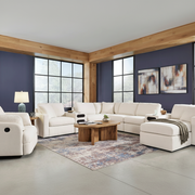 Modmax 6-Piece Sectional with Storage Chaise and Storage Console