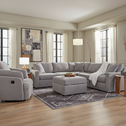 Modmax 6-Piece Sectional with Storage Chaise and Storage Console