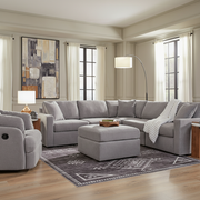 Modmax 7-Piece Double Storage Chaise Sectional with Storage Console