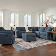Modmax 7-Piece Double Storage Chaise Sectional with Storage Console