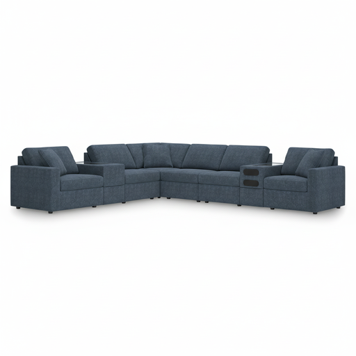 Modmax 8-Piece Sectional with Audio and Storage Consoles