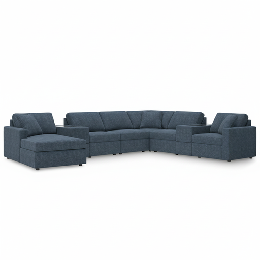 Modmax 8-Piece Sectional with Chaise and Storage Consoles