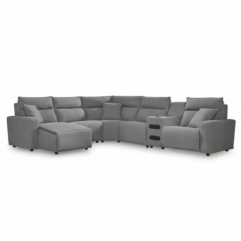 Modmax II 6-Piece Reclining Sectional with Chaise and Audio Console