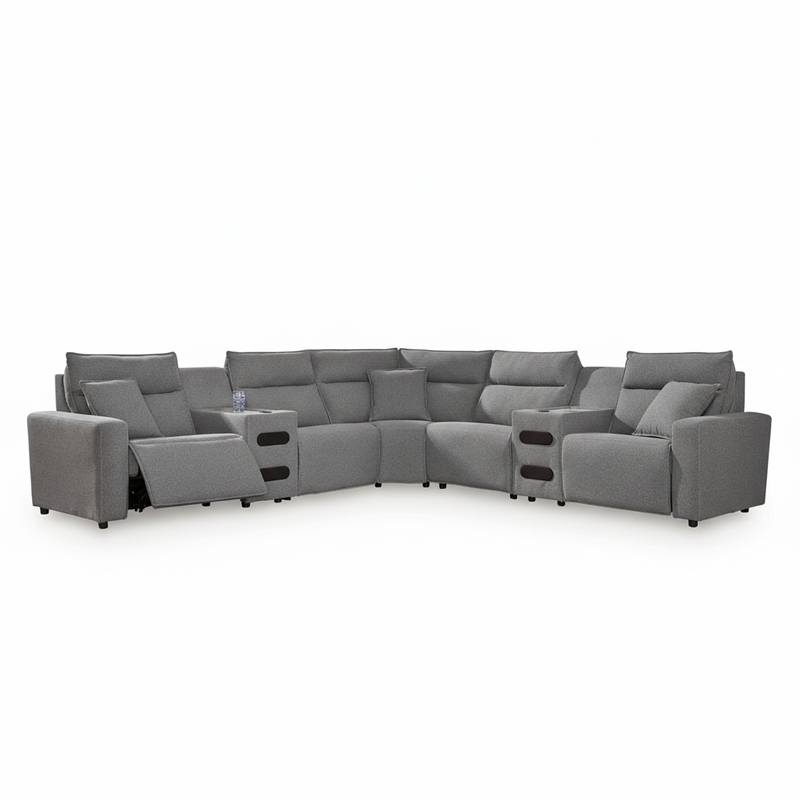 Modmax II 7-Piece Power Reclining Sectional with Audio Consoles