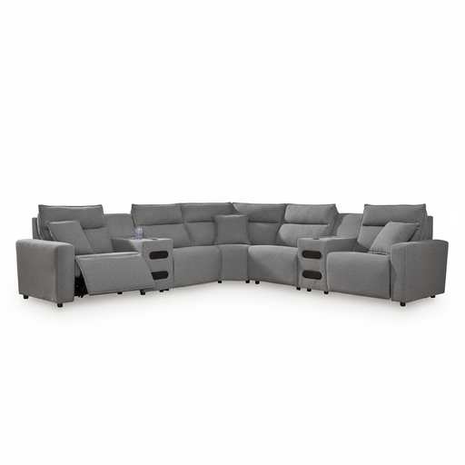 Modmax II 7-Piece Power Reclining Sectional with Audio Consoles