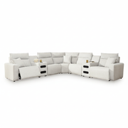 Modmax II 7-Piece Power Reclining Sectional with Chaise and Audio Consoles