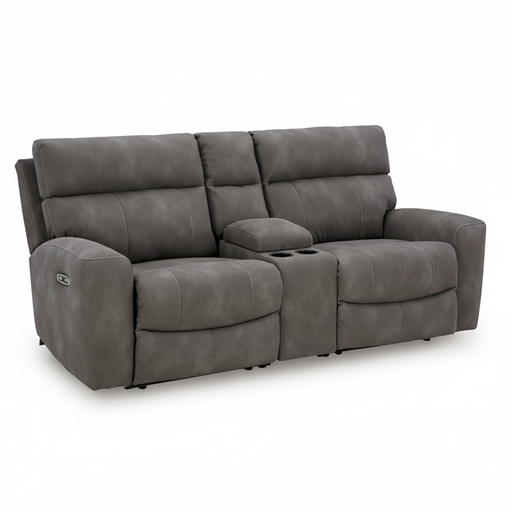 Next-Gen Durapella 3-Piece Power Reclining Sectional Loveseat with Console