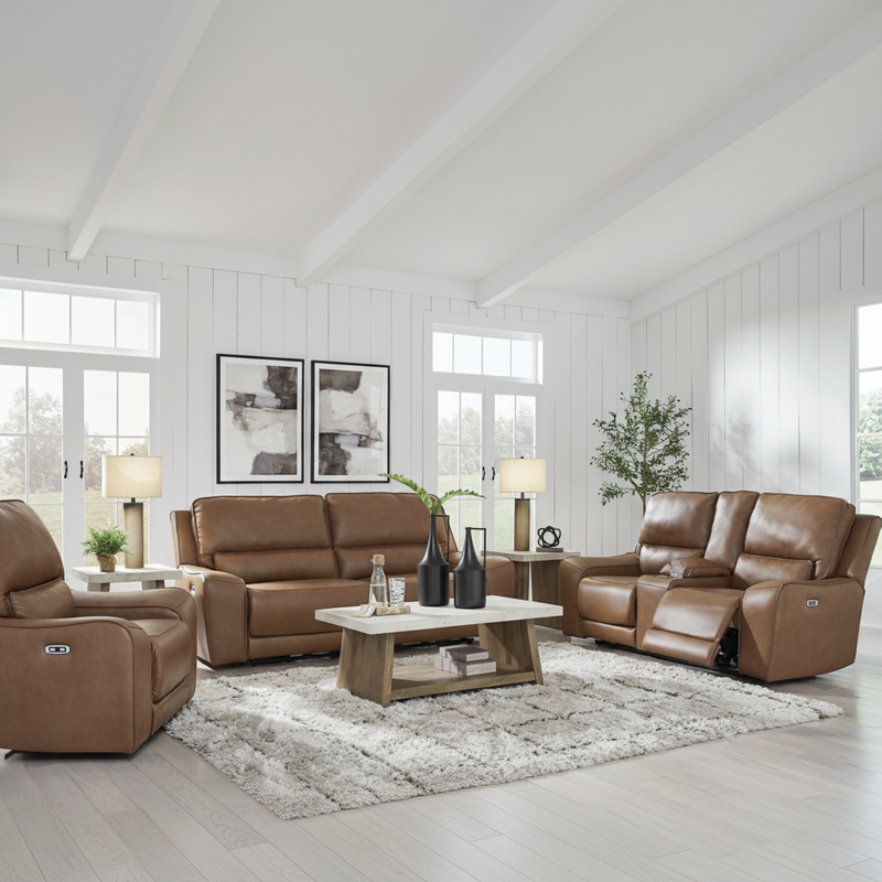 Silverbrooke 5-Piece Reclining Sectional with Double Chaise and Storage Consoles