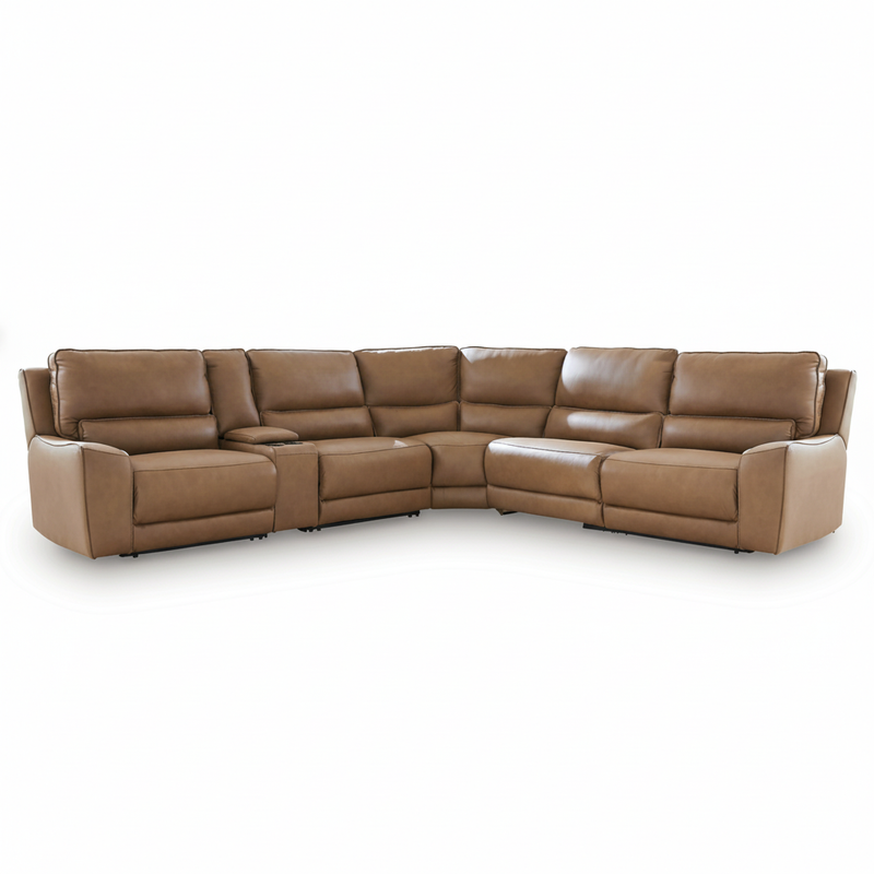 Silverbrooke 6-Piece Reclining Sectional with Storage Console
