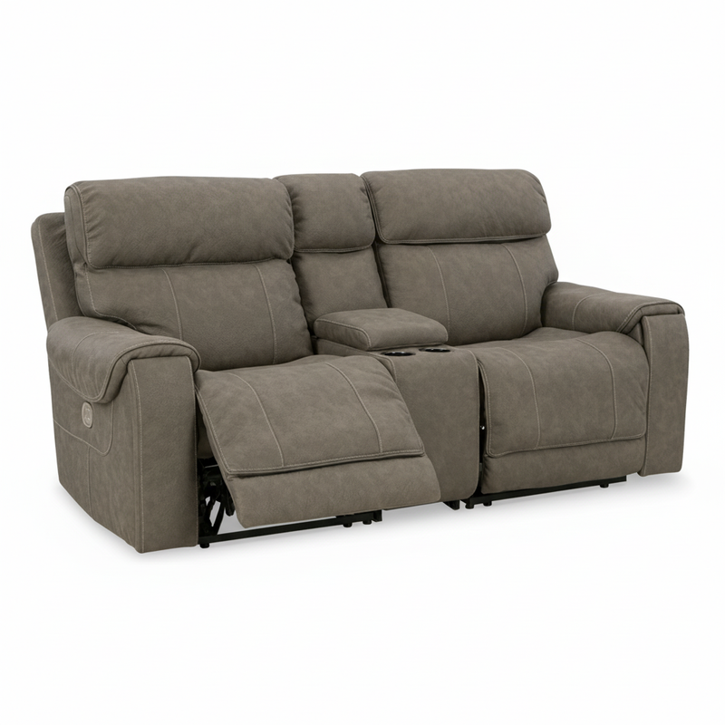 Starbot 3-Piece Power Reclining Sectional Loveseat with Console