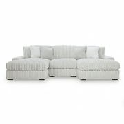 Stupendous 3-Piece Sectional with Double Chaise