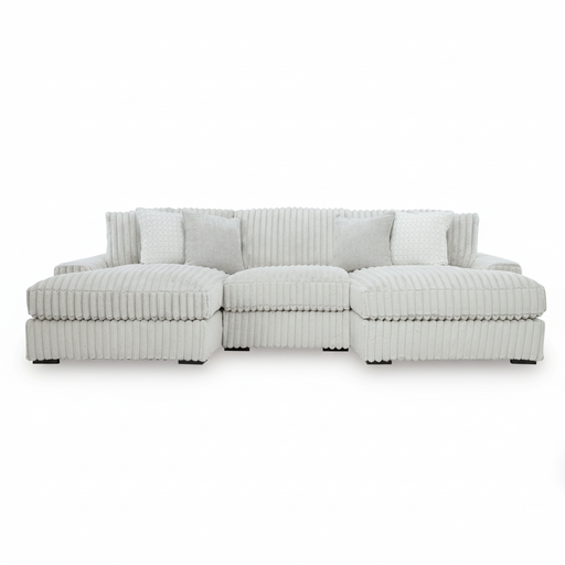 Stupendous 3-Piece Sectional with Double Chaise