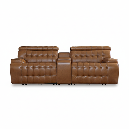 Temmpton 3-Piece Power Reclining Sectional Loveseat with Console