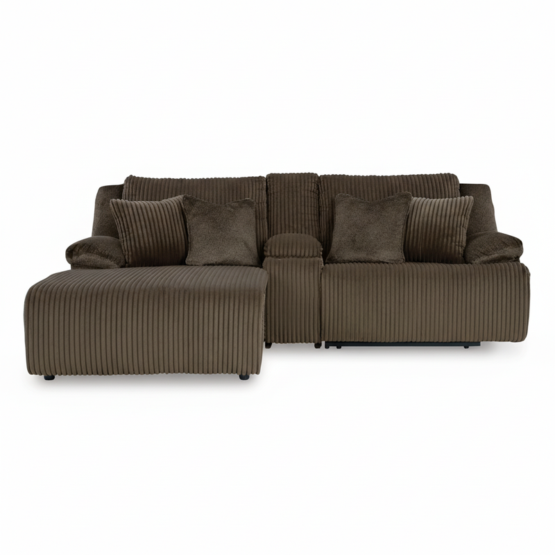 Top Tier 3-Piece Reclining Sectional Sofa with Chaise