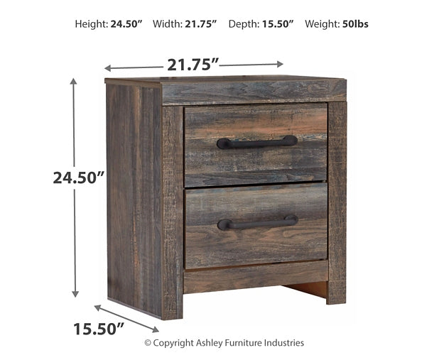 Drystan Full Bookcase Bed with Mirrored Dresser, Chest and Nightstand