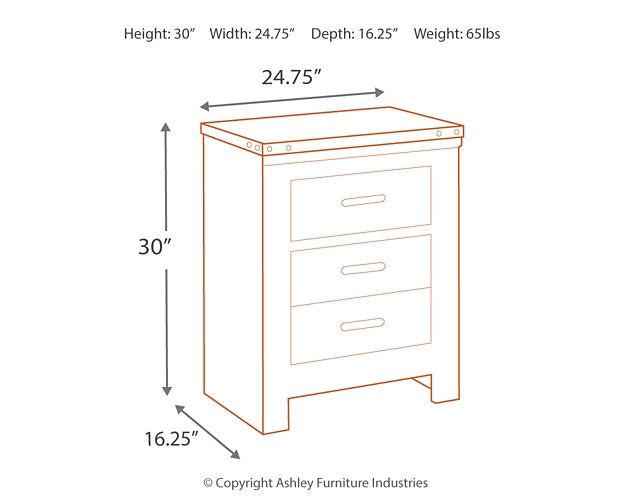 Trinell Queen Panel Bed with Dresser, Chest and 2 Nightstands